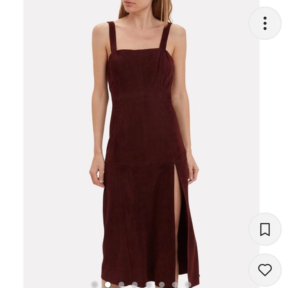 Intermix burgundy/maroon suede dress size xs